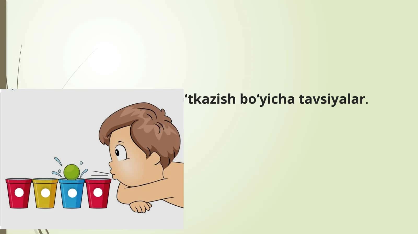 Nafas mashqlarini o‘tkazish bo‘yicha tavsiyalar
