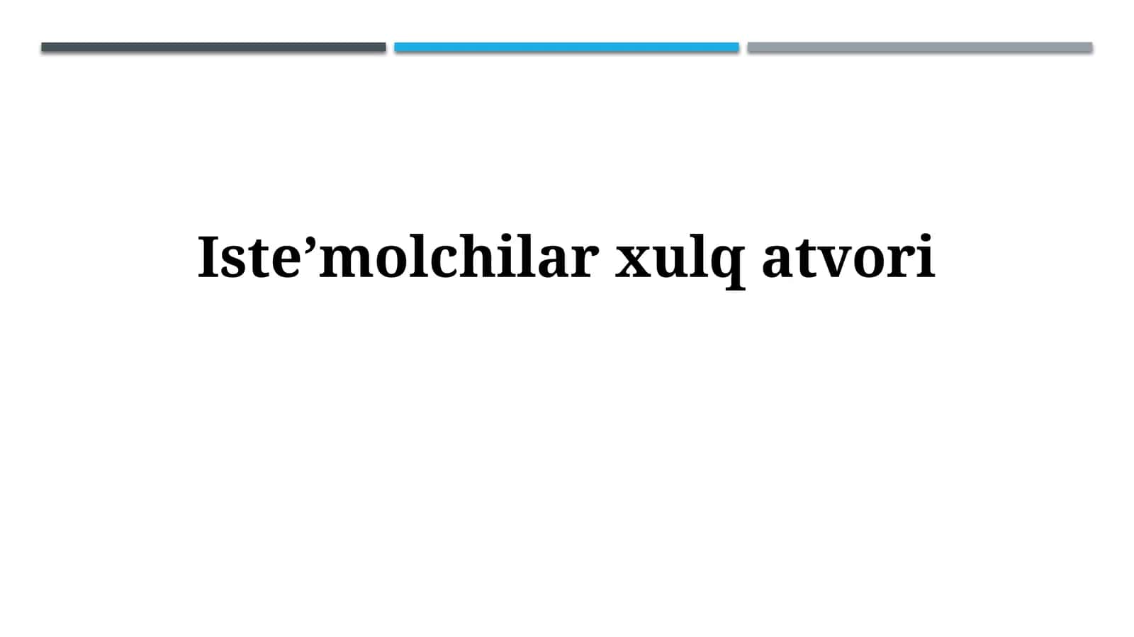Isteʼmolchilarxulqatvori