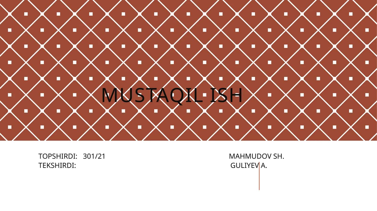 MATHCAD PAKETIDA DIFFERENSIAL TENGLAMALAR SIMVOLLARNI HISOBLASH