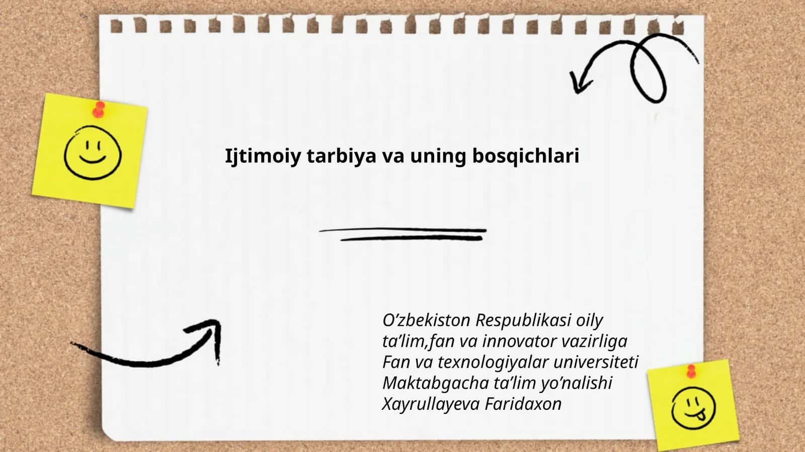 Maktabgacha ta’lim yo’nalishi