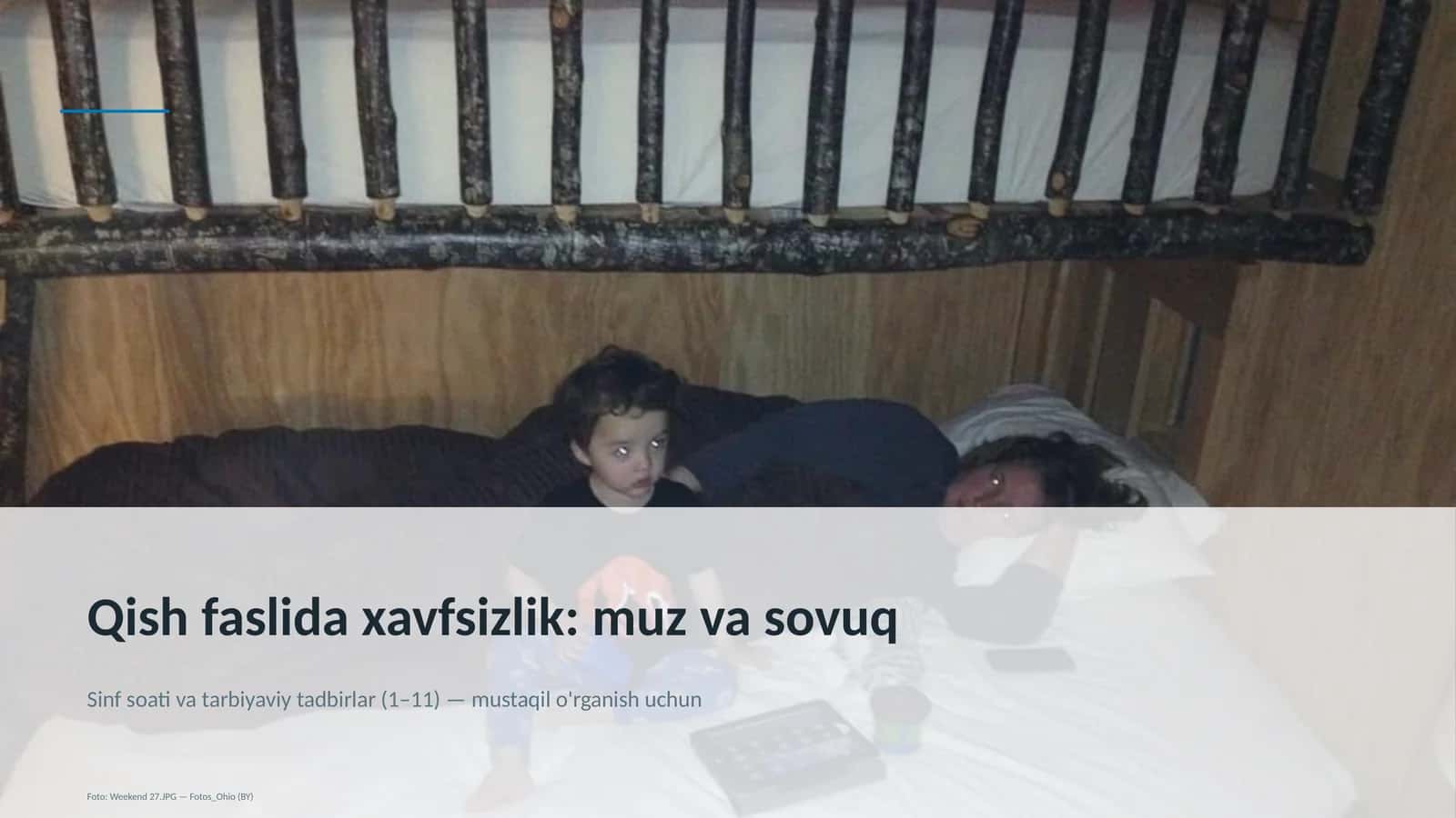 Qish faslida xavfsizlik: muz va sovuq