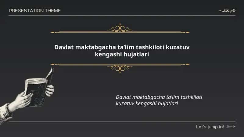 Davlat maktabgacha taʼlim tashkiloti kuzatuv kengashi hujatlari