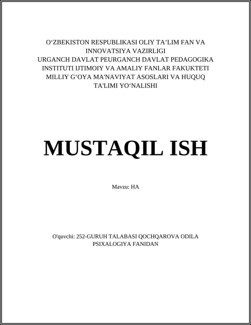 High Availability (Yuqori Mavjudlik)