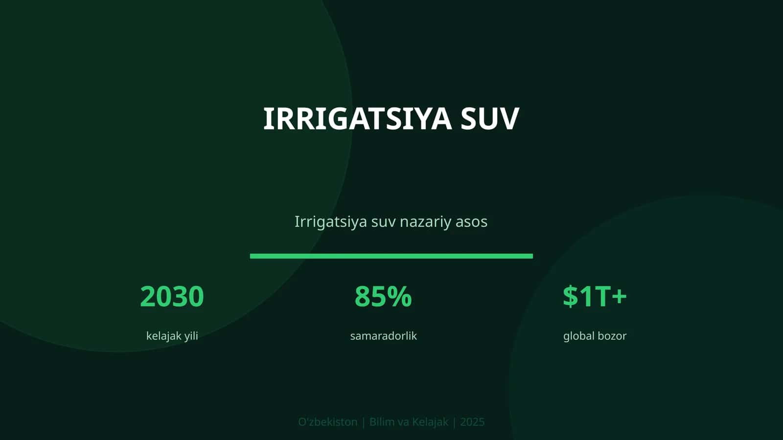 Irrigatsiya suv