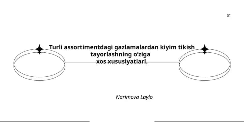 Gazlamalardan kiyim tikishning xususiyatlari