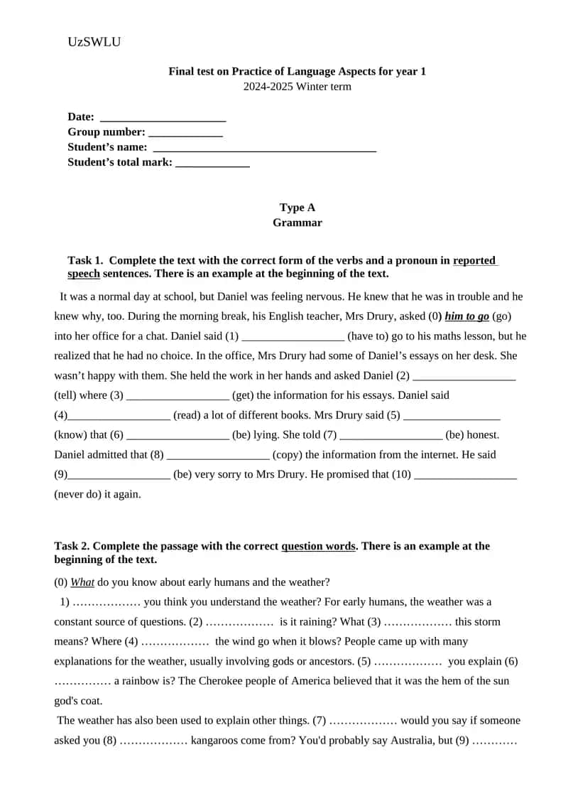 Practice of Language Aspects