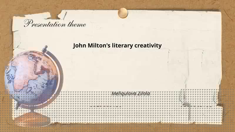 John Milton's literary creativity