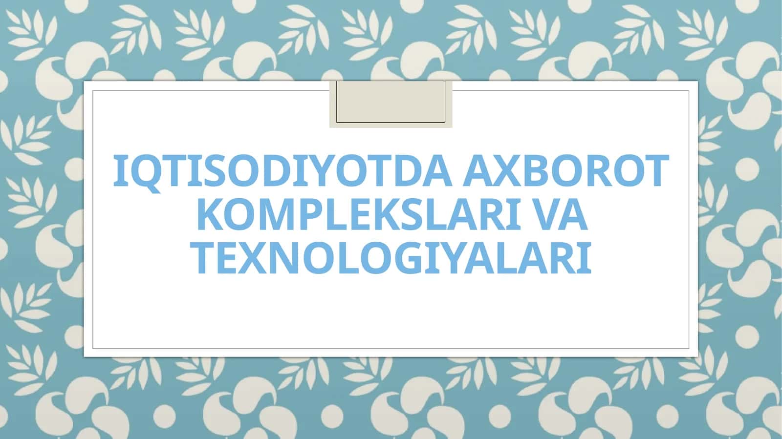 Elektron hukumatning elementlari va amaldagi loyihalari
