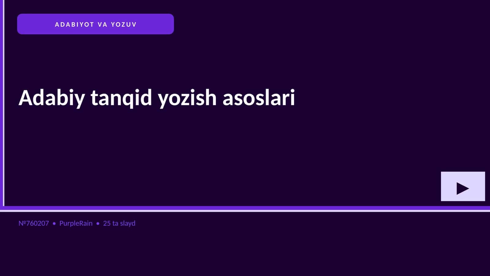 Adabiy tanqid yozish asoslari
