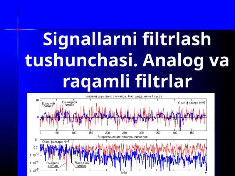 Signallarni filtrlashtirish