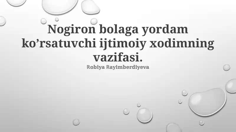 Ijtimoiy xodimning vazifasi