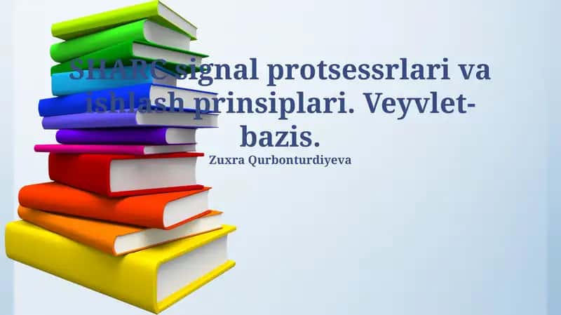 SHARC Signal Protsessorlari va Ishlash Prinsiplari