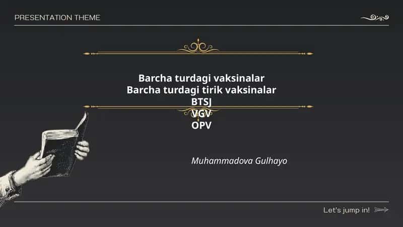 Barcha turdagi vaksinalar