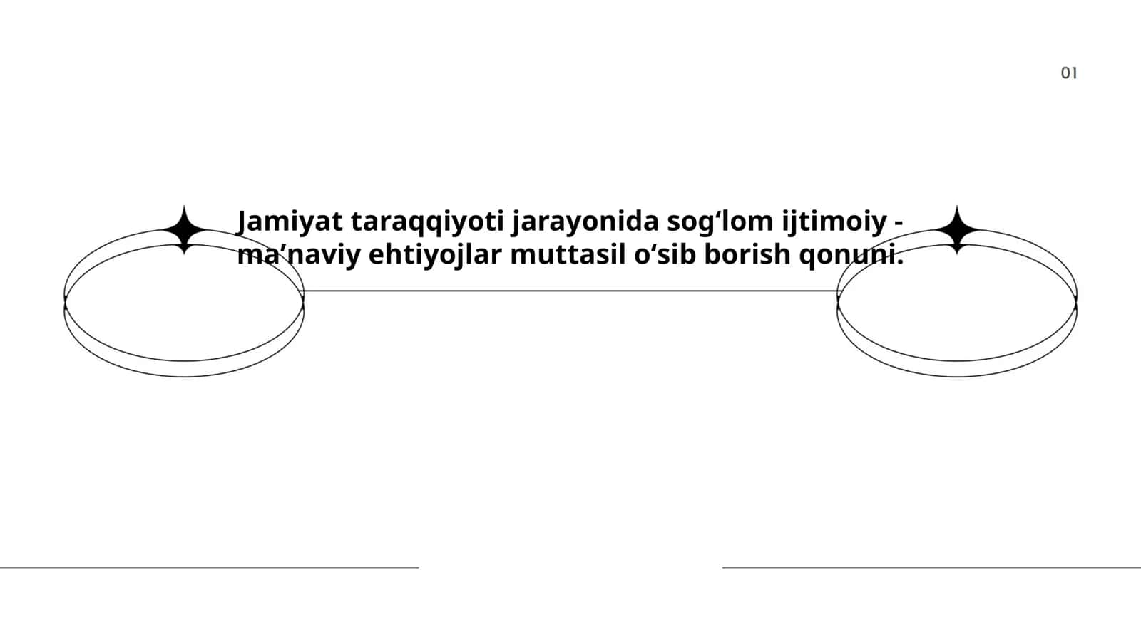 Jamiyat taraqqiyoti jarayonida sogʻlom ijtimoiy -maʼnaviy ehtiyojlar muttasil oʻsib borish qonuni