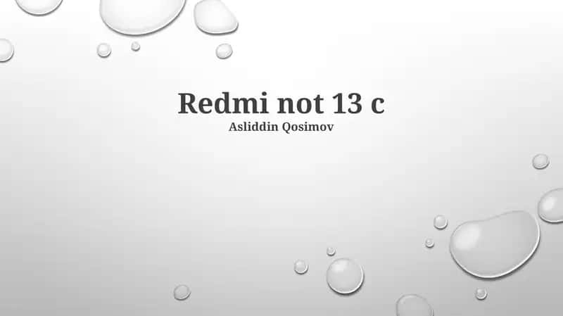 Redmi Note 13C