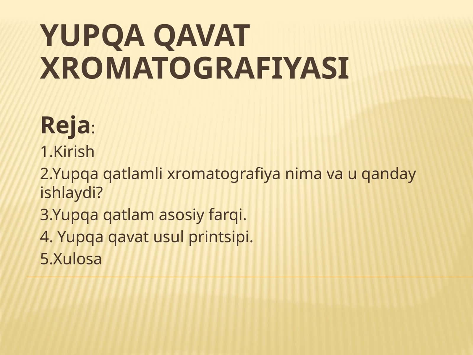 Yupqa qavat xromatografiyasi