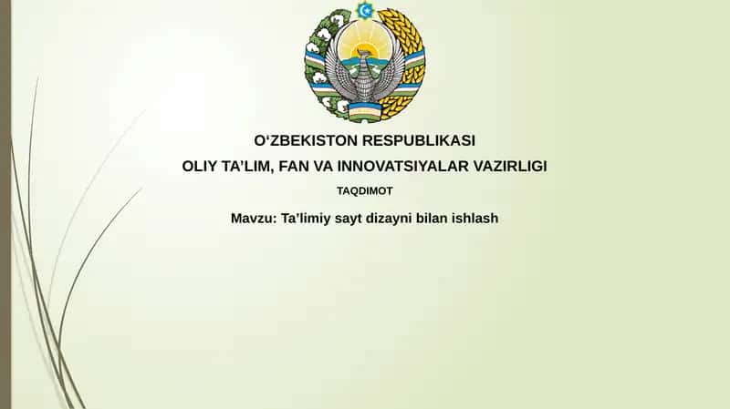 Ta'limiysaytdizaynibilanishlash