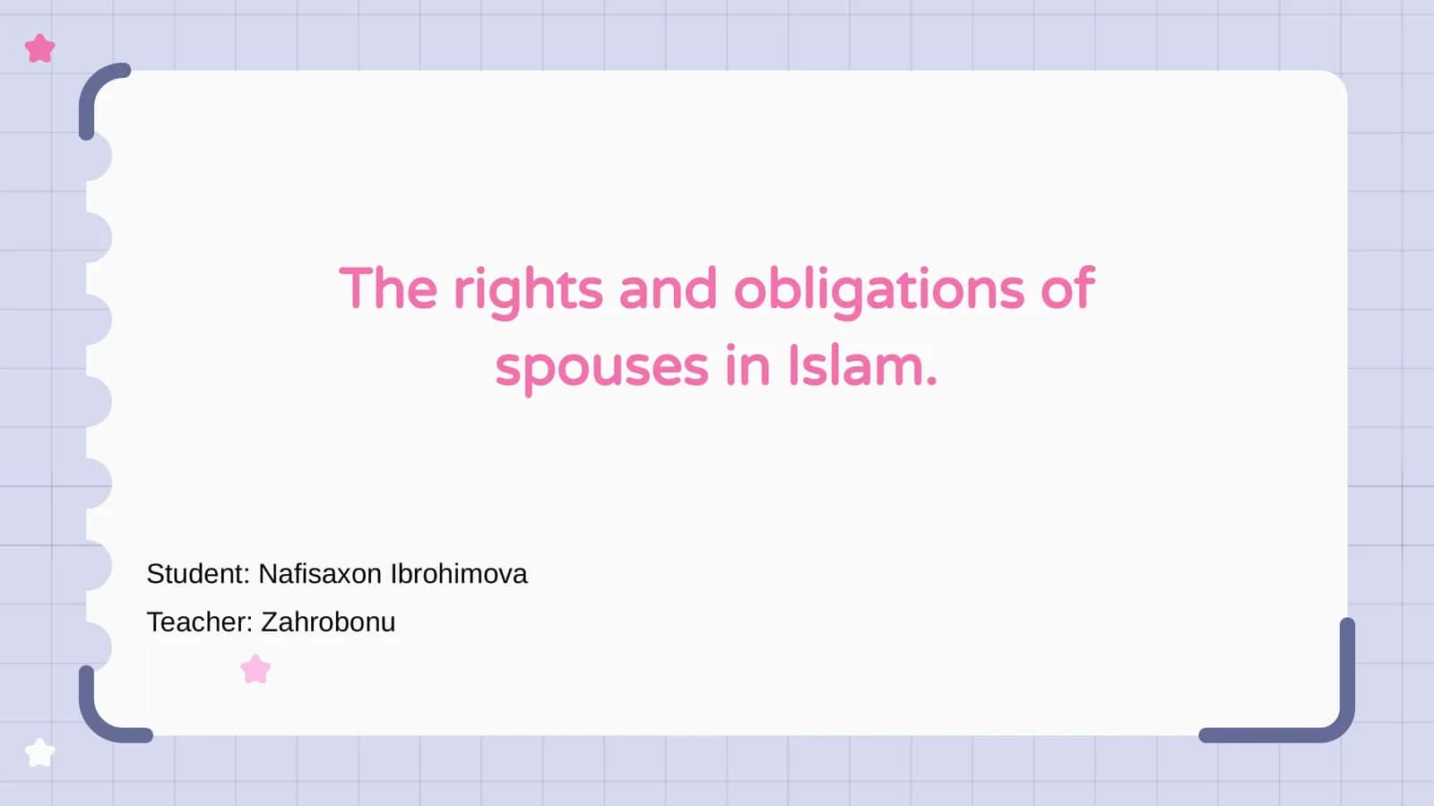 Rights and Obligations of Spouses in Islam