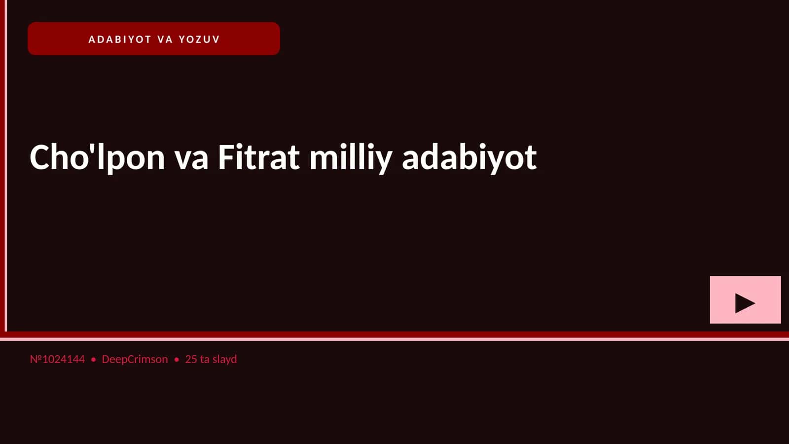 Cho'lpon va Fitrat milliy adabiyot