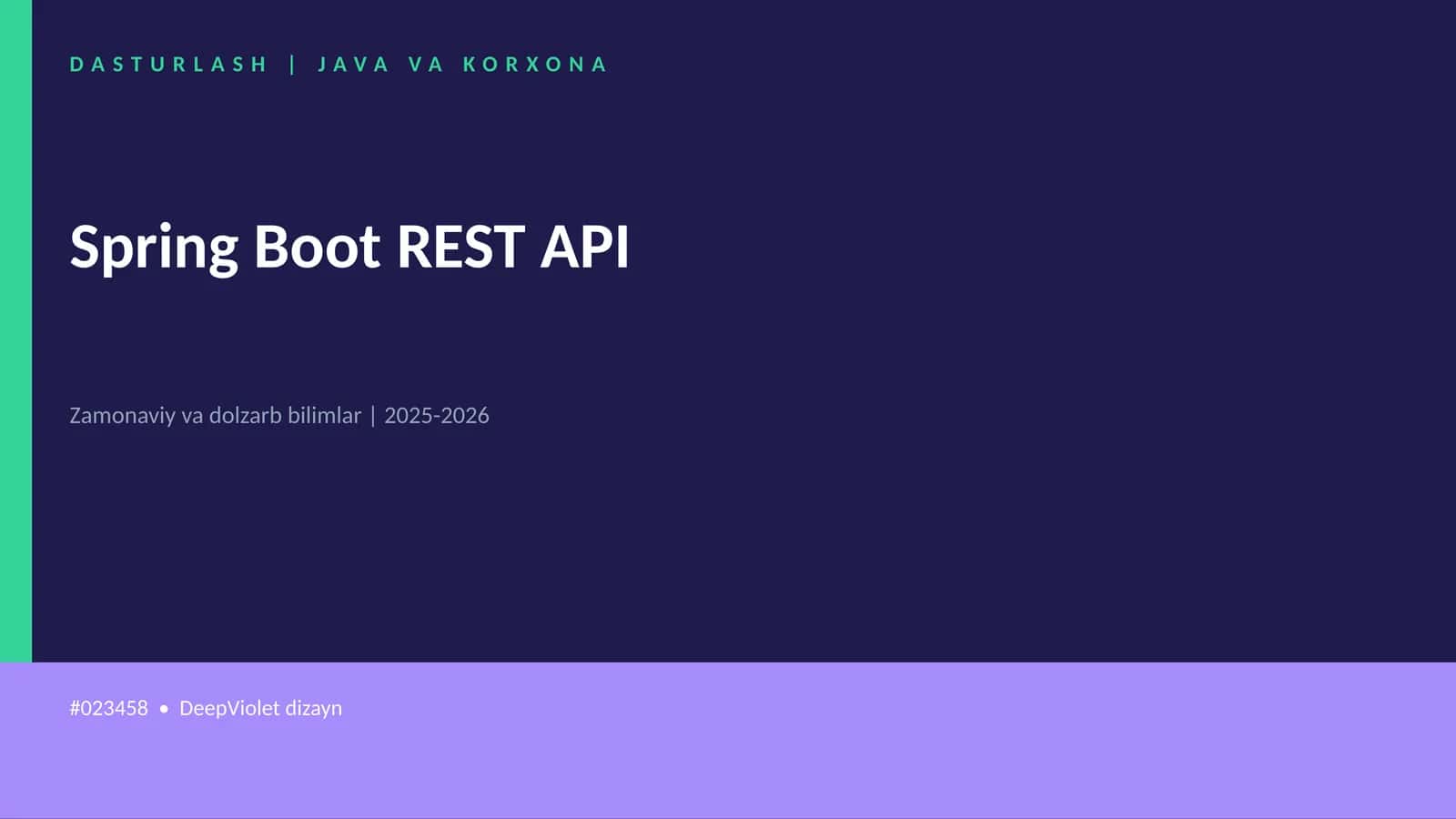 Spring Boot REST API
