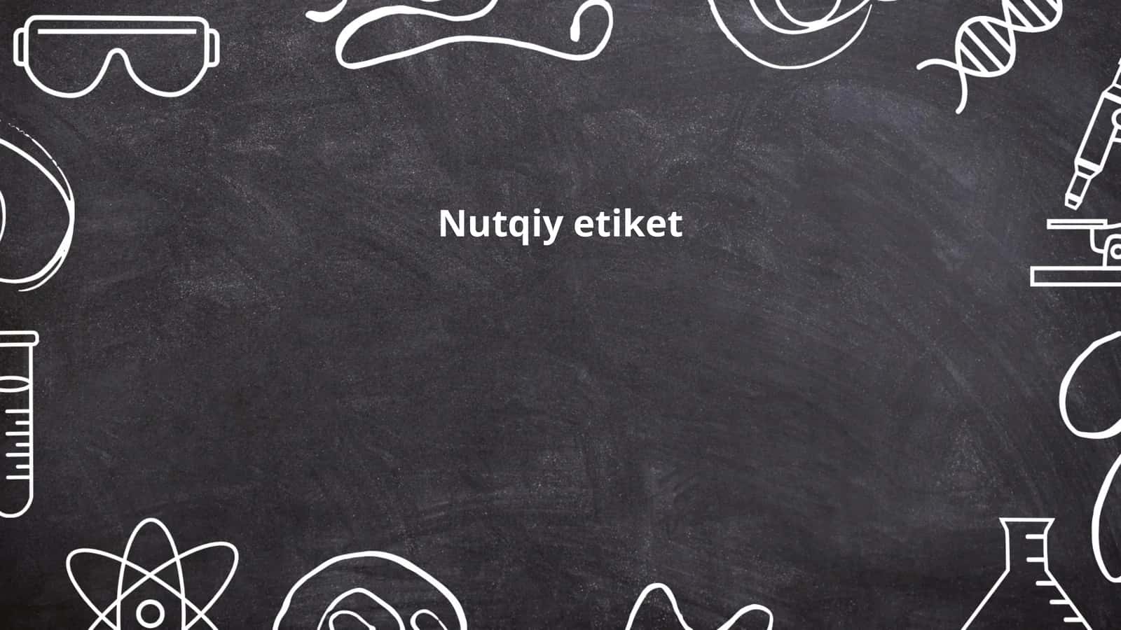 Nutqiy etiket