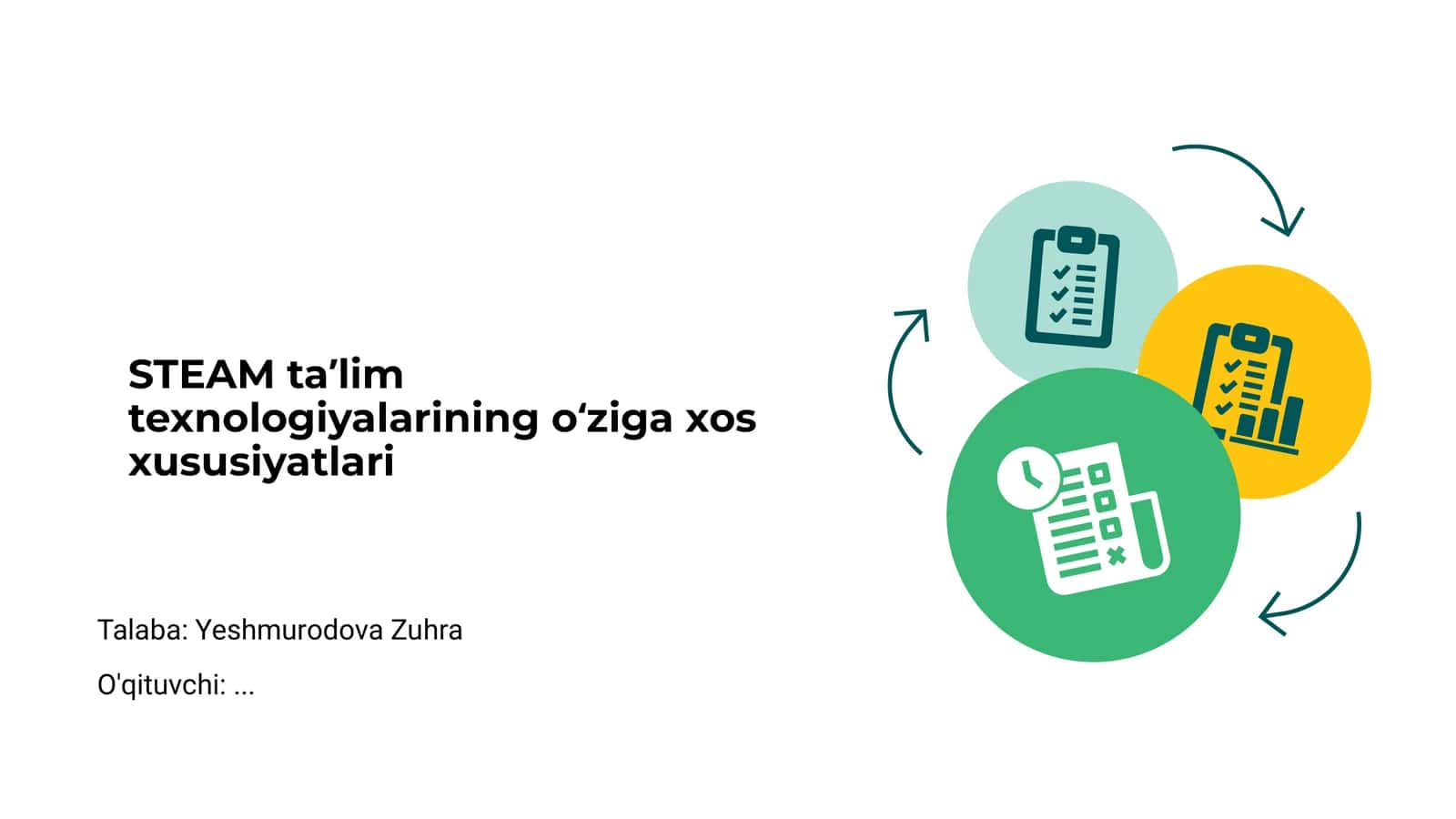 STEAM ta'lim texnologiyalarining o‘ziga xos xususiyatlari
