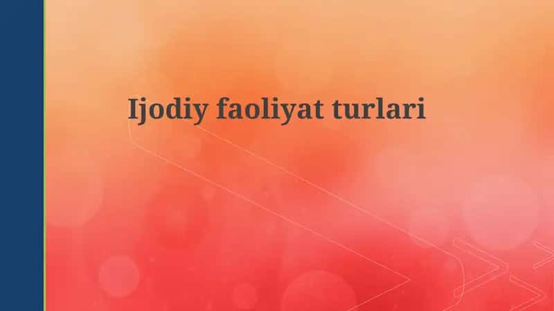 Ijodiyfaoliyatturlari