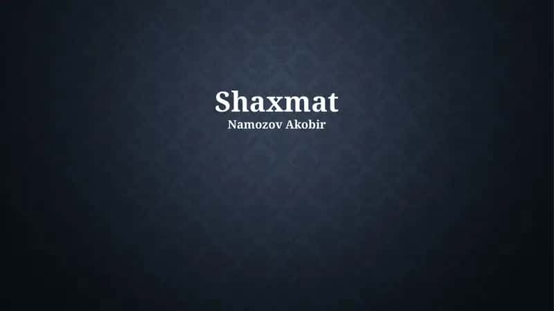 Shaxmat