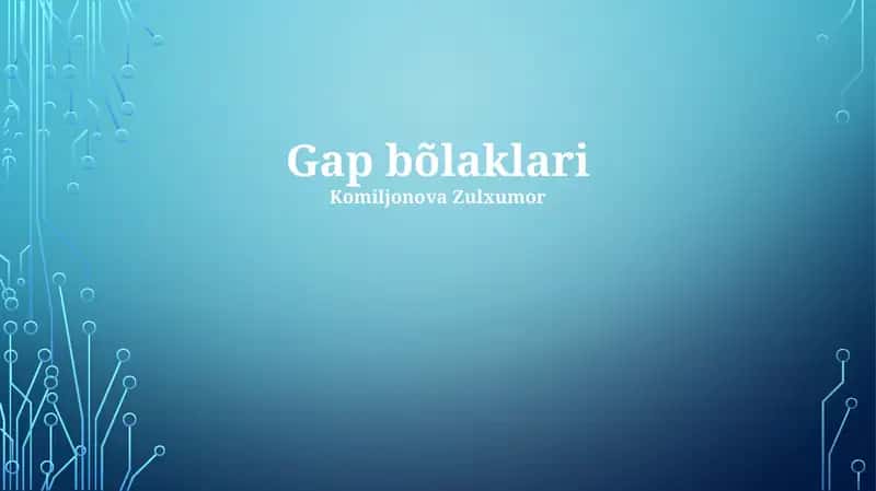 Gap bõlaklari
