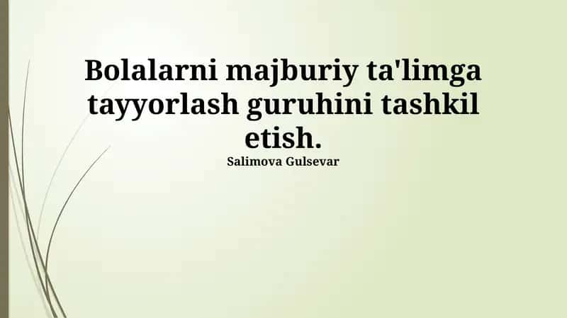 Guruh Faoliyati Oshirish