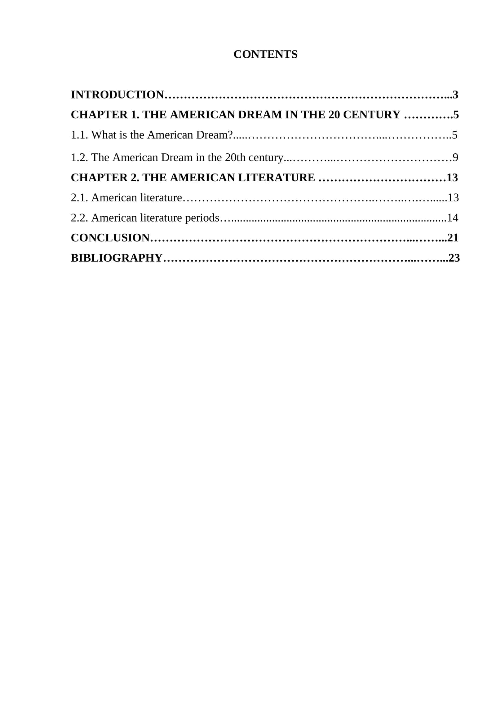 American Dream in the 20th Century