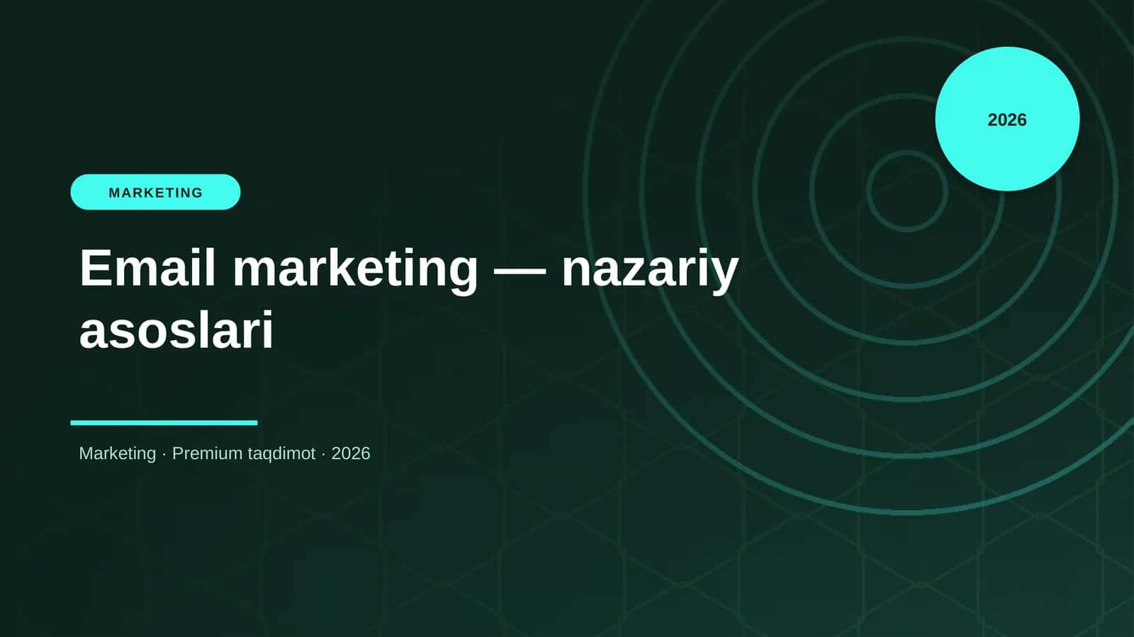 Email marketing — nazariy asoslari