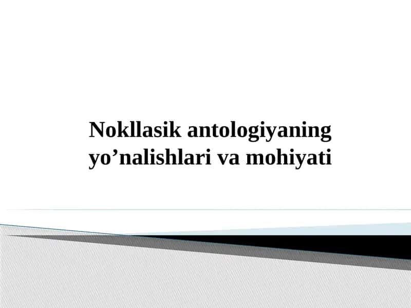 Borliqtushunchasining mohiyati va ma'nosi