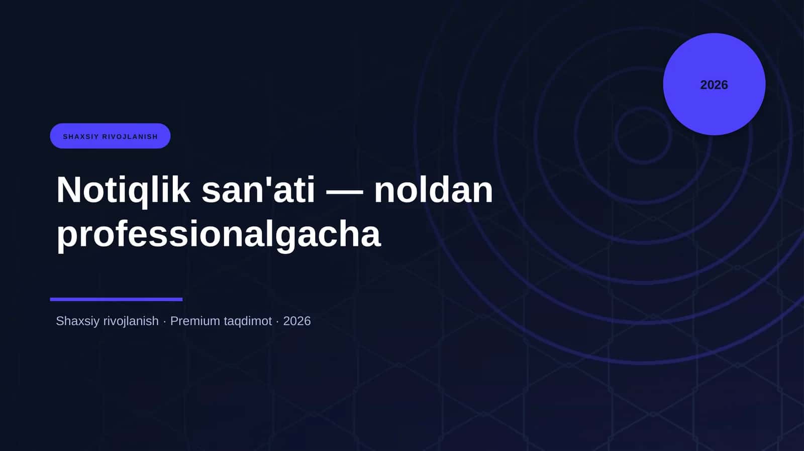 Notiqlik san'ati — noldan professionalgacha