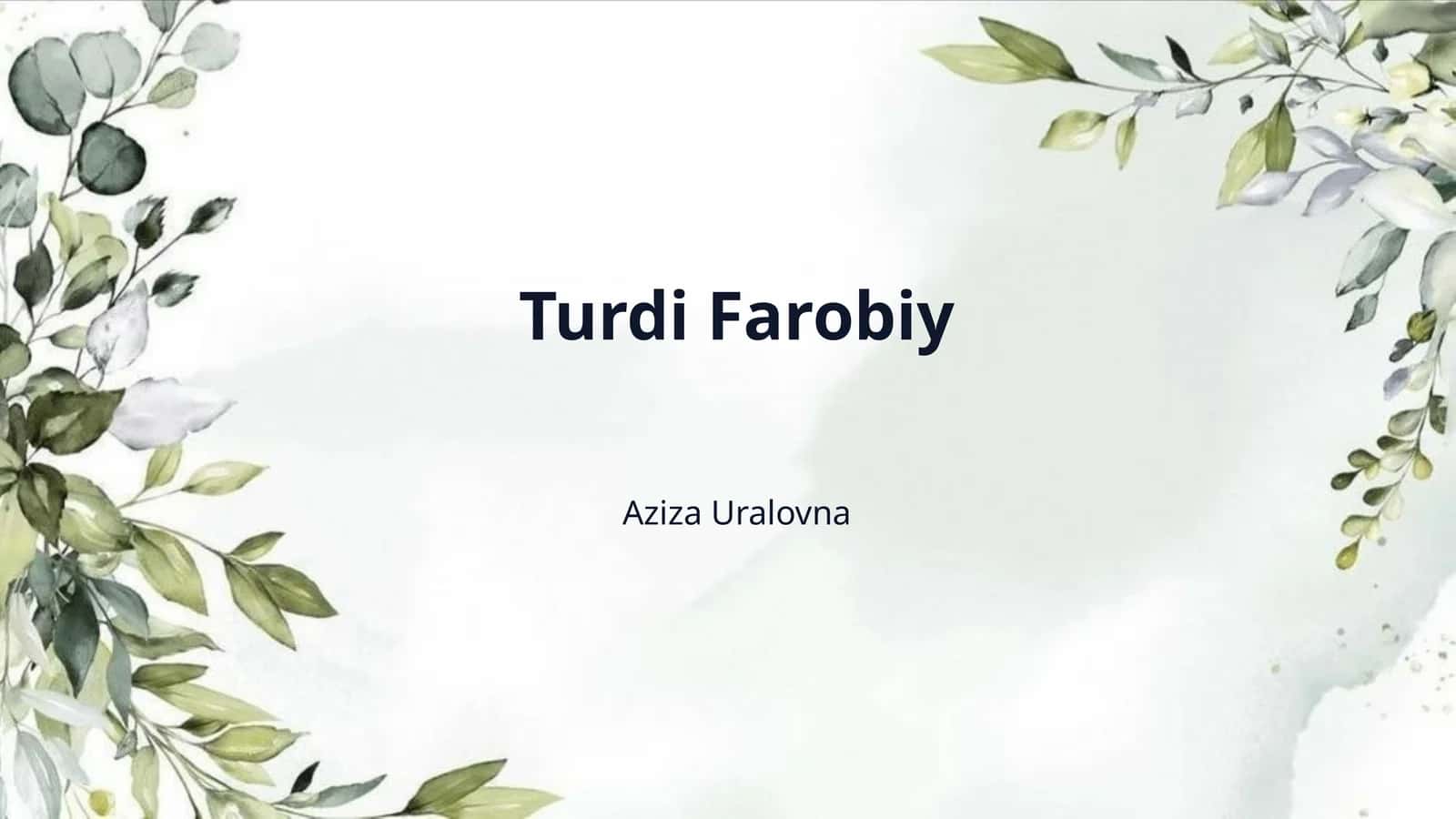 Turdi Farobiy