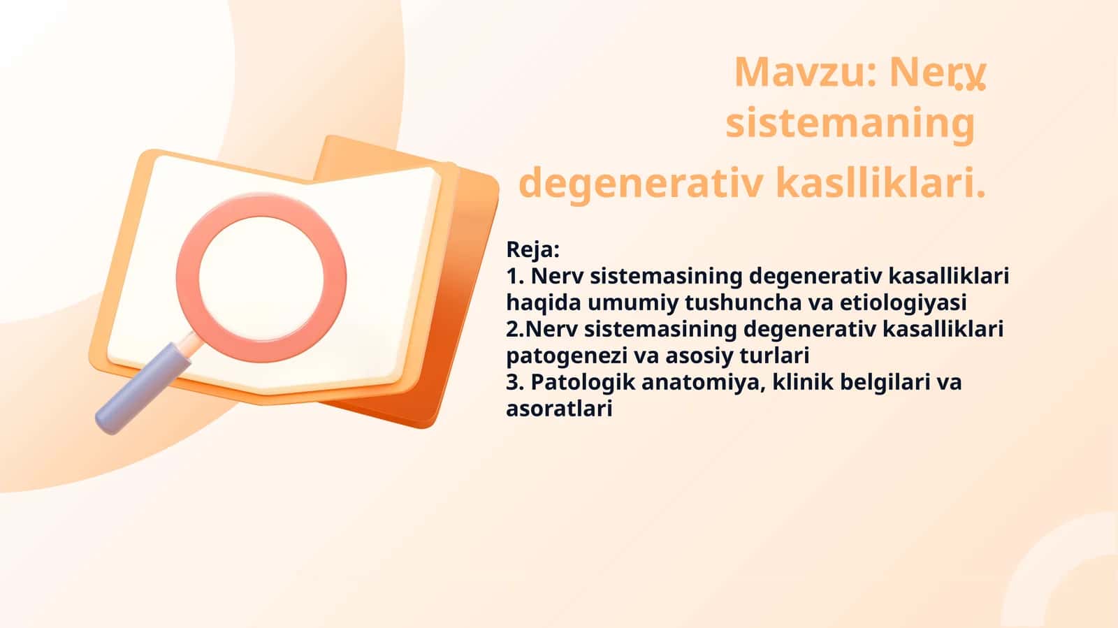 Nerv sistemasining degenerativ kasalliklari