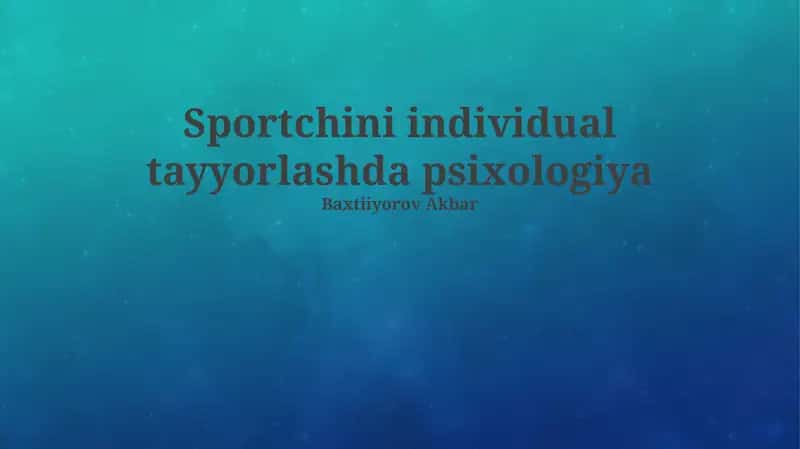 Psixologik tayyorgarlik