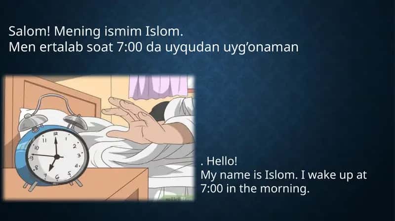 Ingliz tili kun tartib
