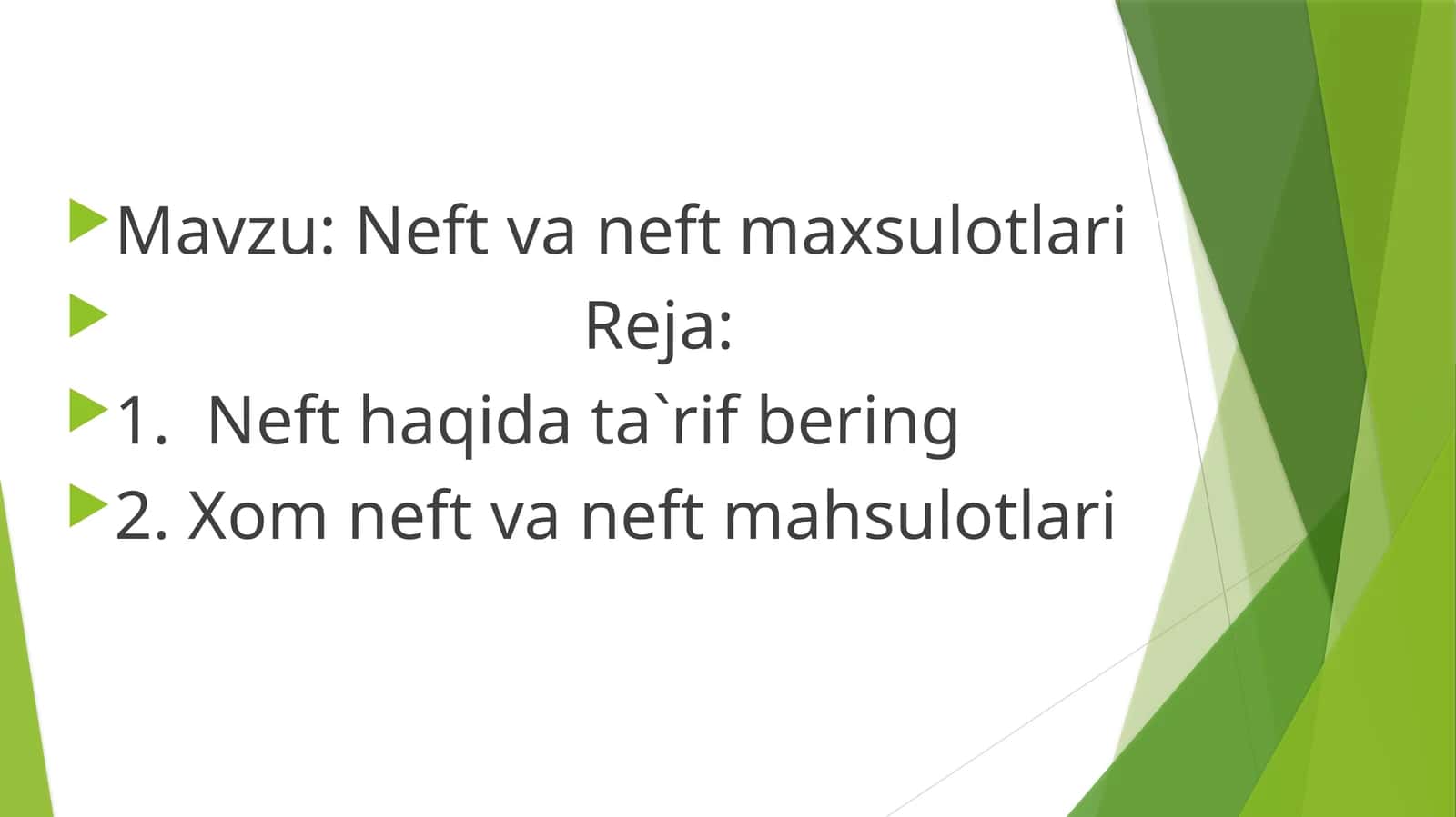 Neft va neft maxsulotlari