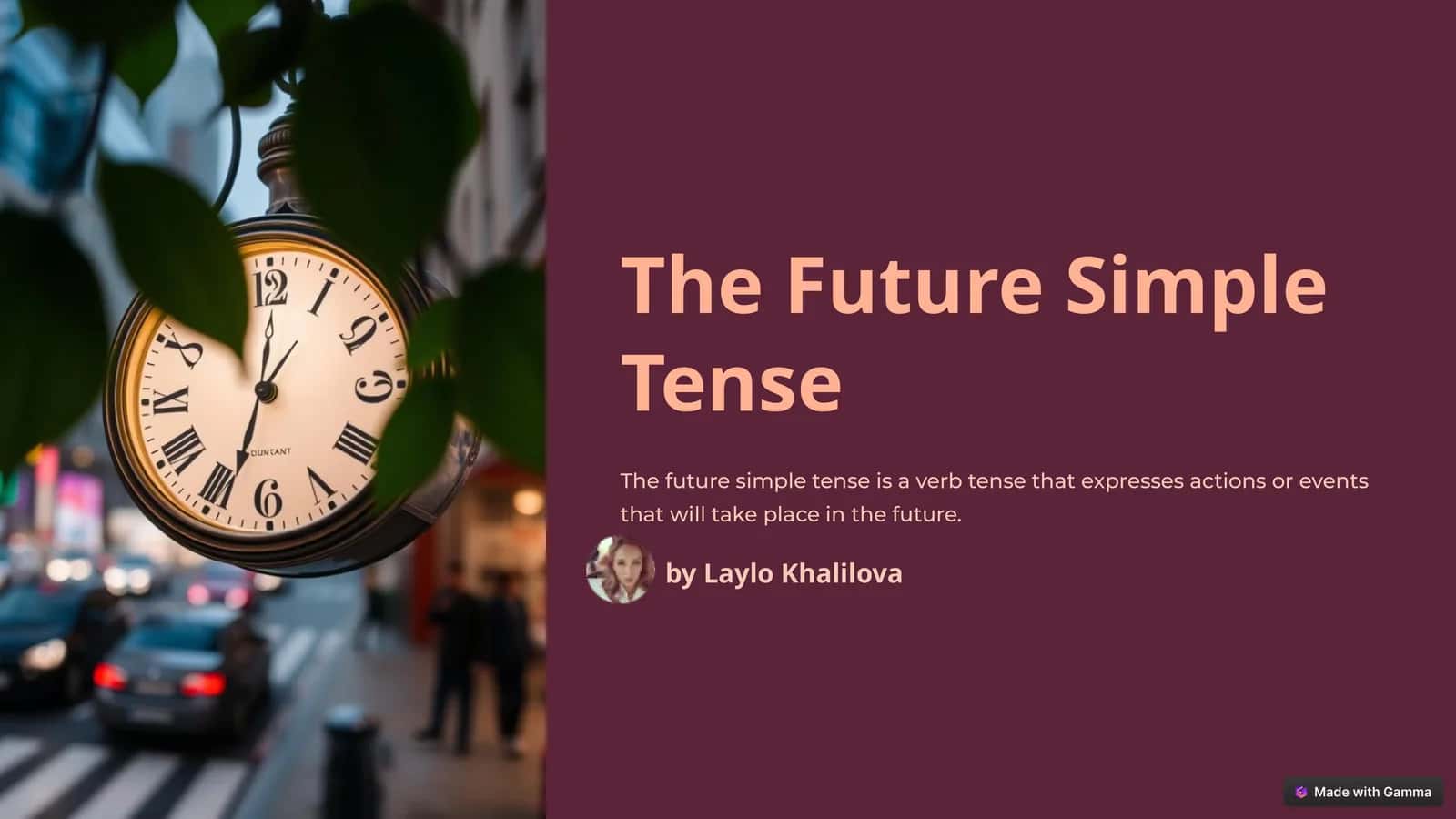 The Future Simple Tense
