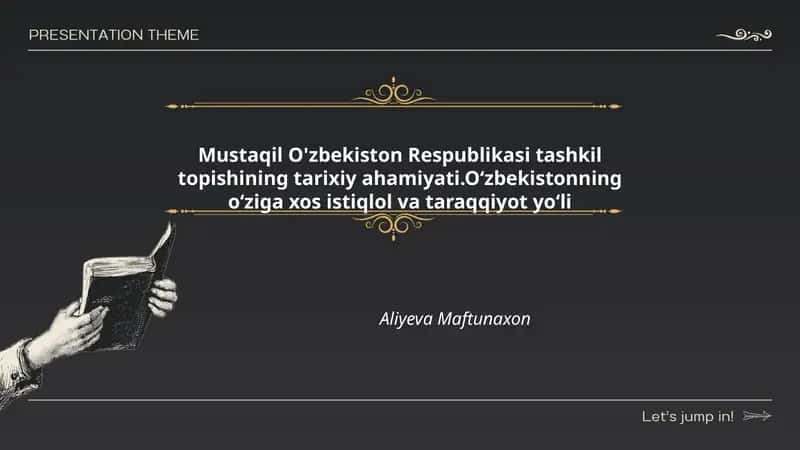 O'zbekiston Respublikasining Mustaqilligi e'lon qilinishi