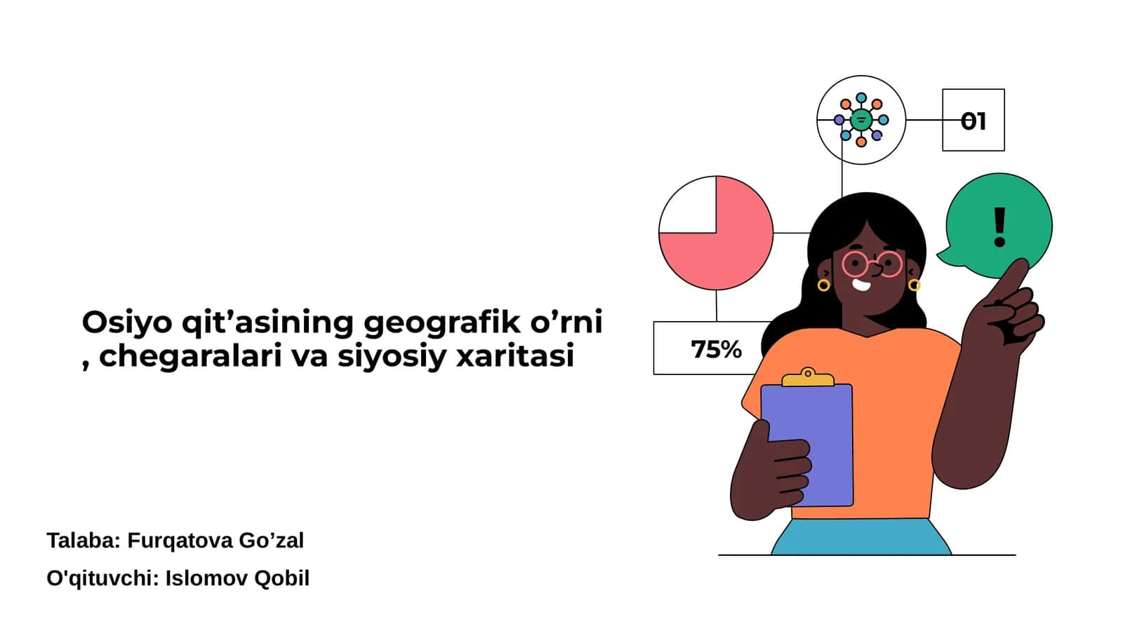 Osiyo qitʼasining geografik oʼrni, chegaralari va siyosiy xaritasi