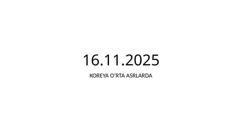Koreya o'rta asrlari