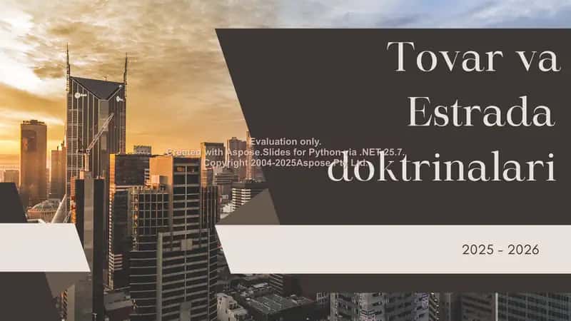 Tovar va Estrada doktrinalari (1)