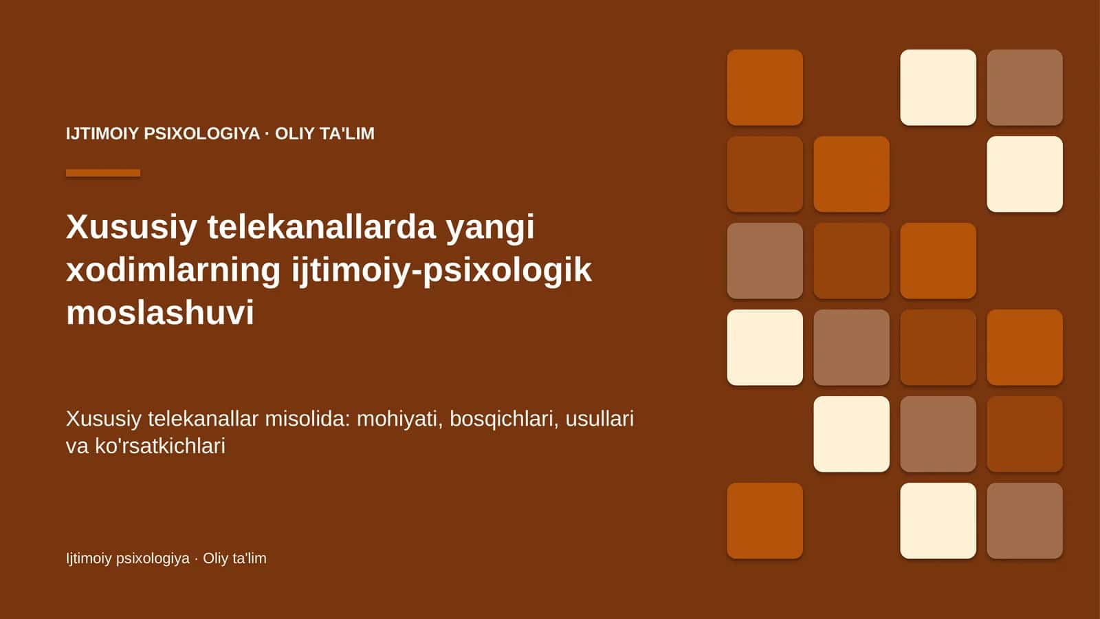 xususiy telekanallarda yangi xodimlarning ijtimoiy psixologik moslashuvi 3072