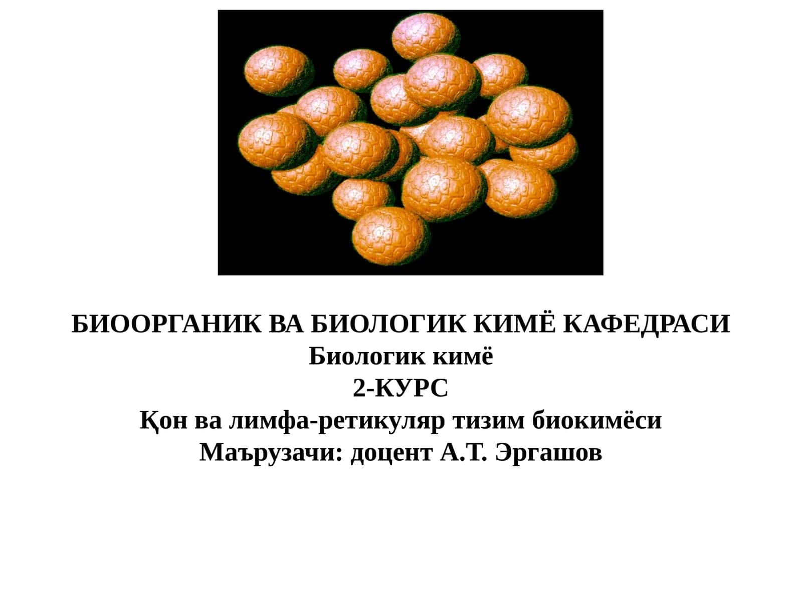 Биологик кимё 2-курс