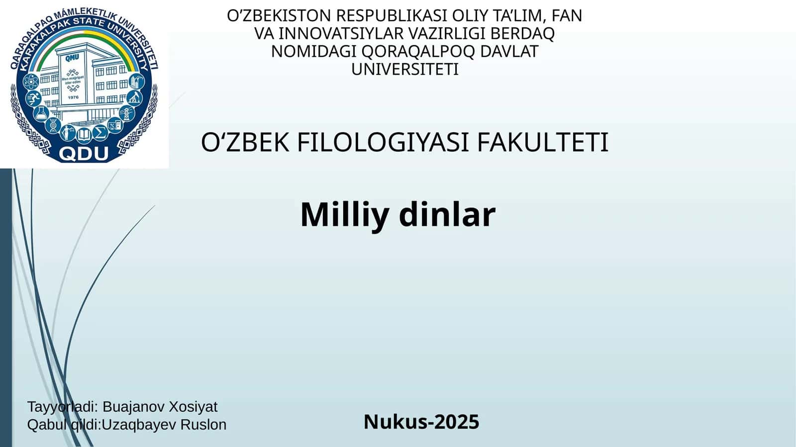 Milliy dinlar