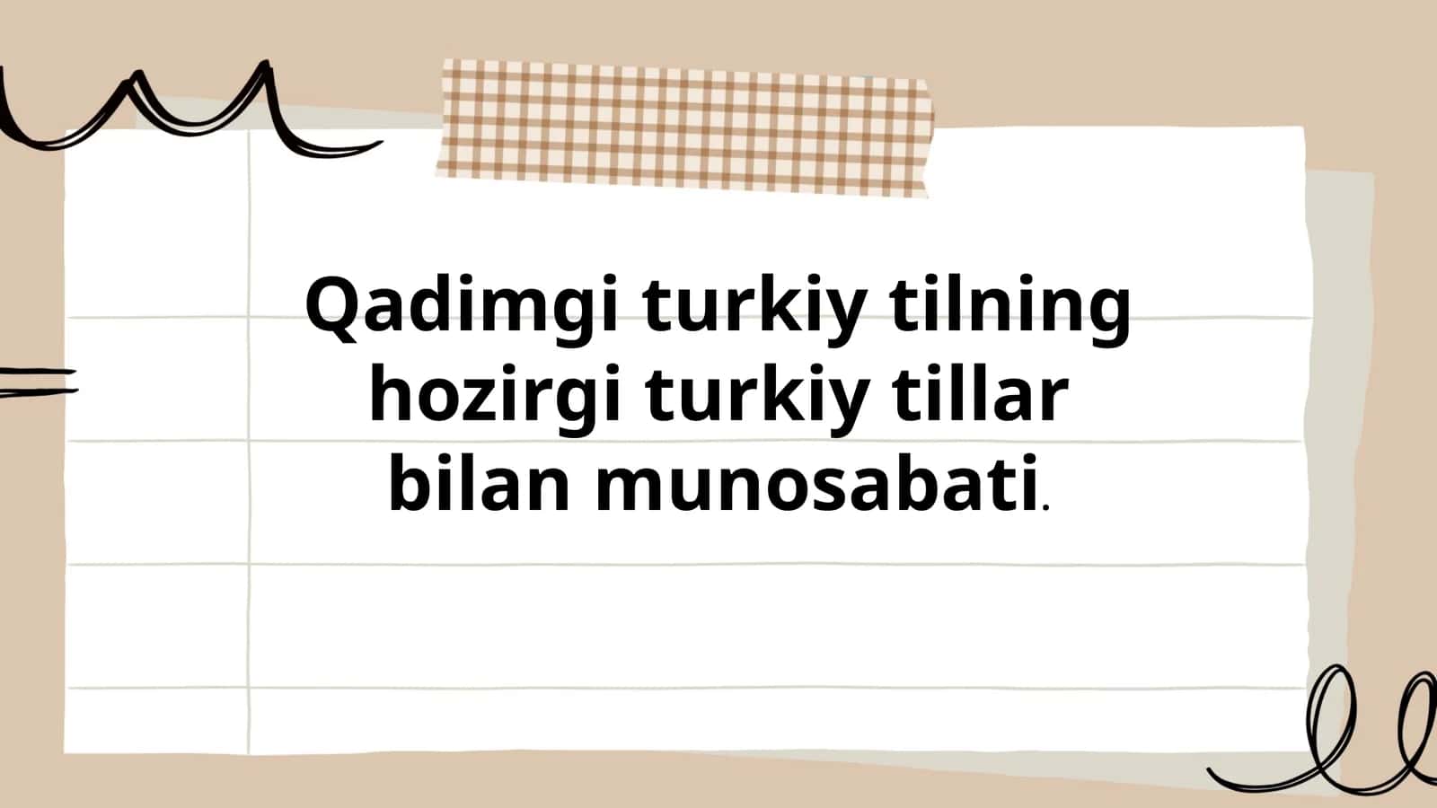 Qadimgi turkiy til va hozirgi turkiy tillarda fonetik o'zgarishlar