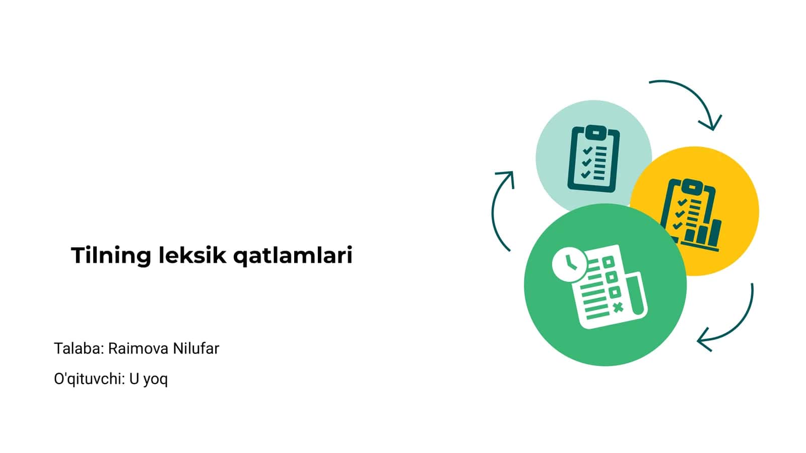 Tilning leksik qatlamlari
