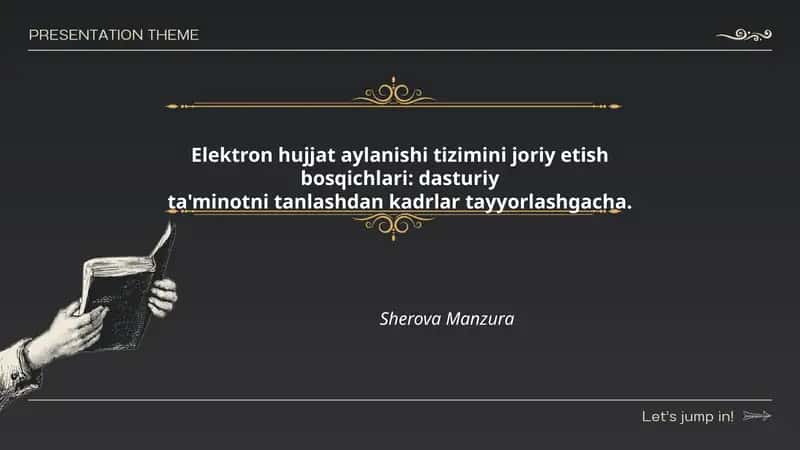 Elektron hujjat aylanishi tizimini joriy etish bosqichlari